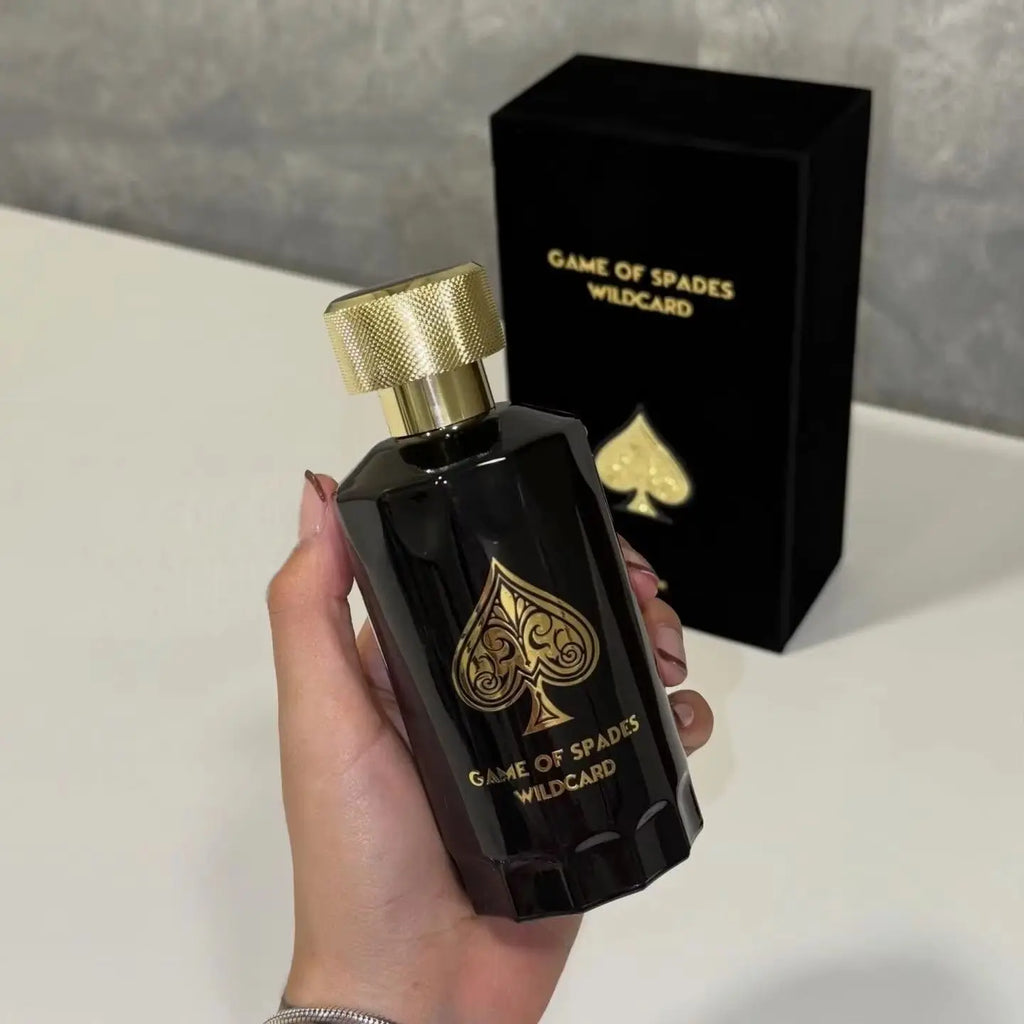 Game of Spades Wildcard Perfume Spray |   3.4 oz (100ml) |   Vanilla, Apple, Tonka, Oud Wood, Bergamot Scent |   Long Lasting Fragrance for Men