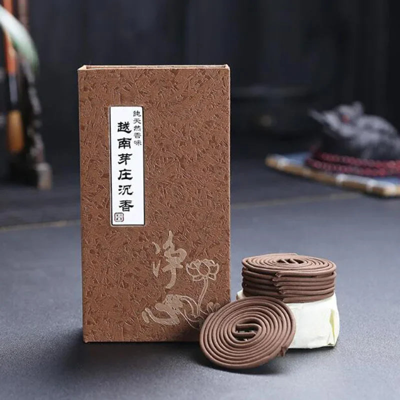 Nha Trang Agarwood Incense Laoshan Sandalwood Coil Incense for Indoor Living Room Fragrance Product Gift Package