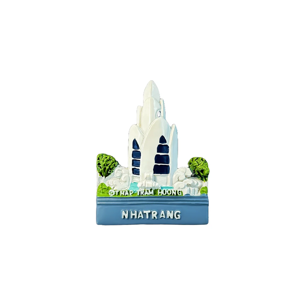 Vietnam, Nha Trang, Agarwood Pagoda，3D Stereoscopic，Tourism souvenirs，Resin painting，Decoration home，Refrigerator magnet