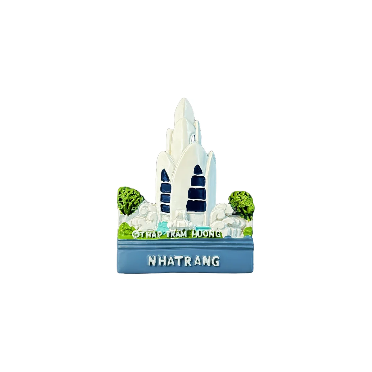 Vietnam, Nha Trang, Agarwood Pagoda，3D Stereoscopic，Tourism souvenirs，Resin painting，Decoration home，Refrigerator magnet