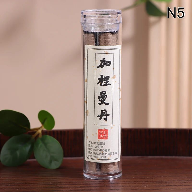 42Pcs Sandalwood Incense Sticks Fragrant Charcoal Aromatherapy