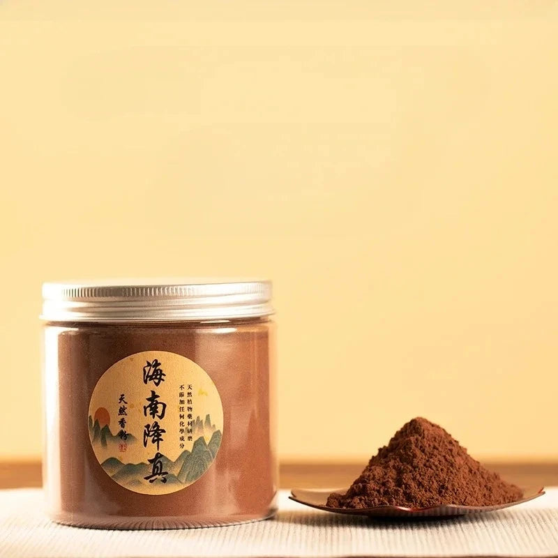 120g Natural Pure Wood Powder Fireproof Agarwood Sandalwood Incense Powder for Home Office Indoor Aroma & Incense Making