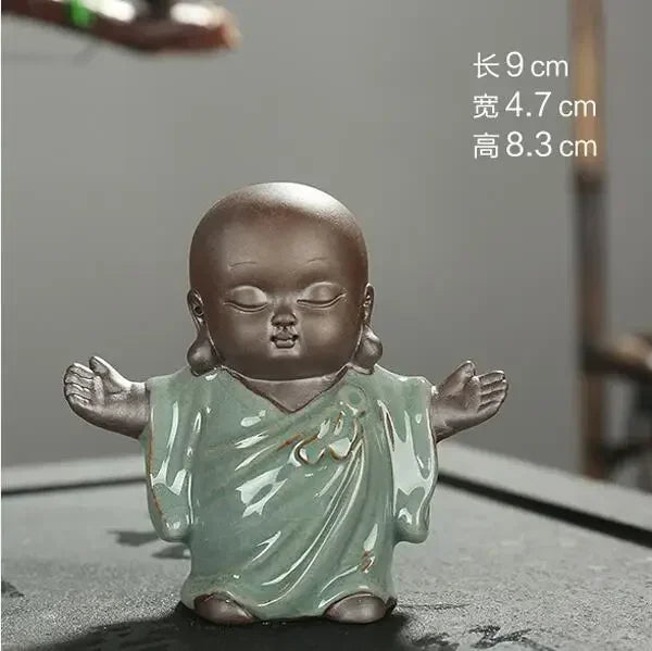 F Creative Ceramic Buddha Tea Pet Figurine