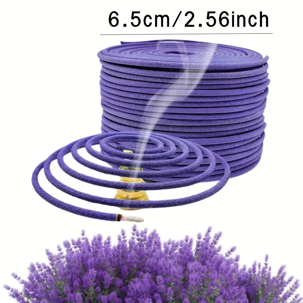 Lavender Aromatherapy Rolls - 20/60/80 Natural Spirals |   Long-Term Burning (4 Hours) |   Perfect for Patios, Balconies, Swimming Pools, Camping, and Gardens. |   The Perfect Summer Gift and Home Decor, Outdoor Fragrance Rolls.