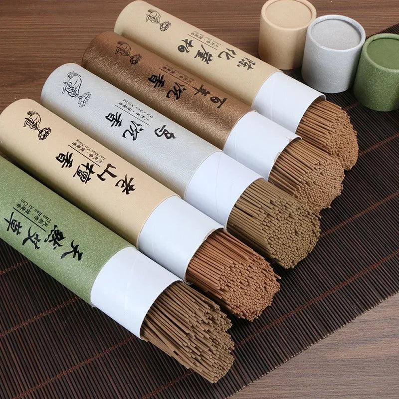 400Pcs Natural Sandalwood Sticks Home Incense Sticks Blessing Ceremony Prayer Buddha Incense Wormwood Sandalwood Agarwood