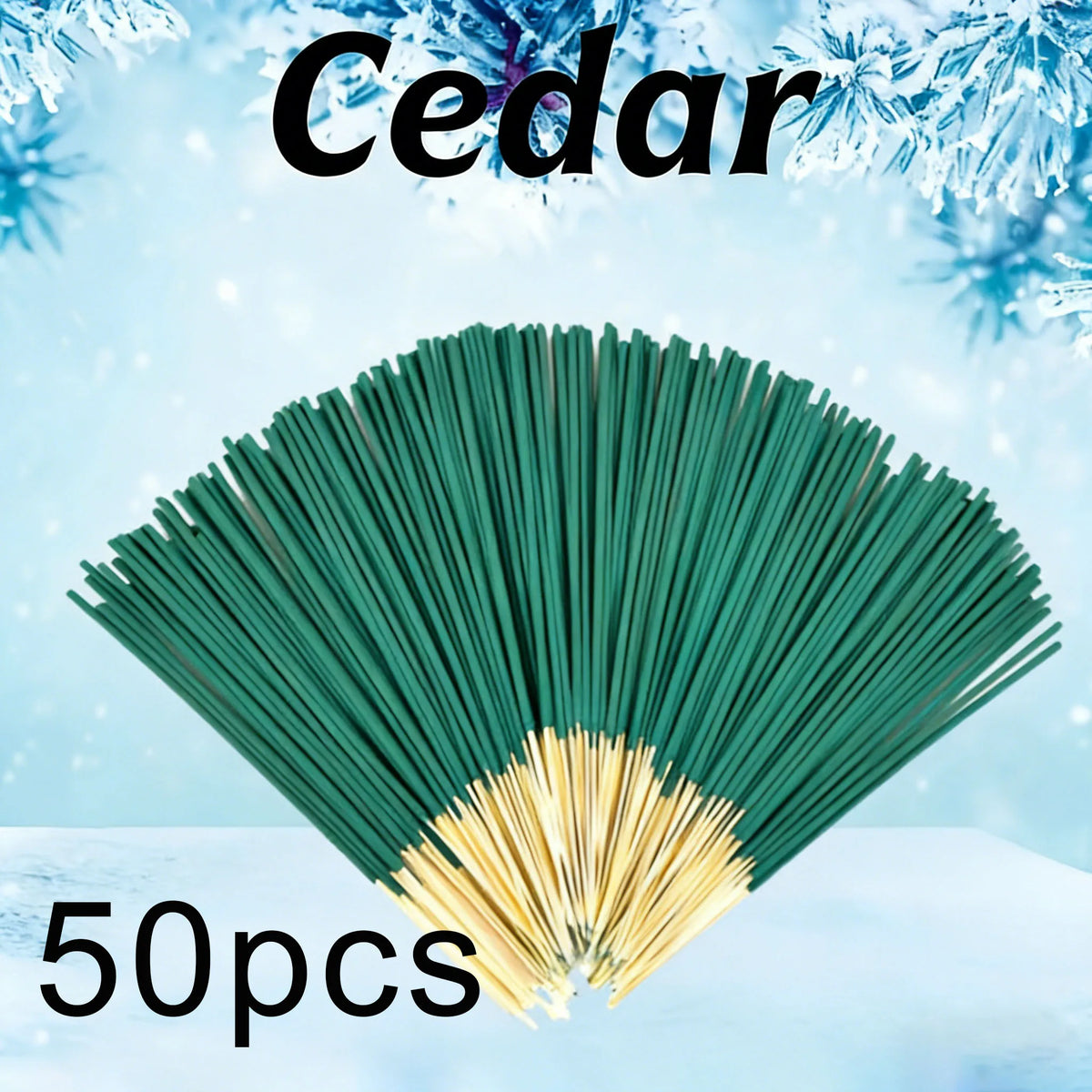 20/50/100 Pieces of Mint and Cedar Handmade Incense Sticks -8.66- Fresh and Elegant Fragrance, Easy to Carry, Suitable for Yoga, Meditation, Gift-Giving, Sleep, Meditation, and Office Work, Office Fragrance |   The Aesthetics of Tranquility |   Cedar Wood