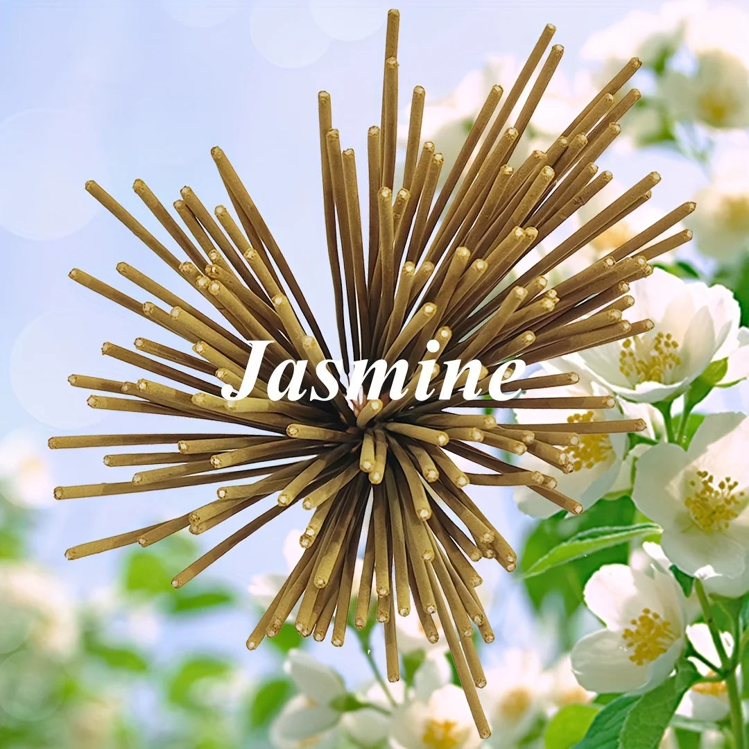 20/50/100 Pieces, Yellow Jasmine Incense Sticks, Length 8.66inch , Suitable for Yoga, Meditation, Home, Living Room, Study, Popular Portable Incense.