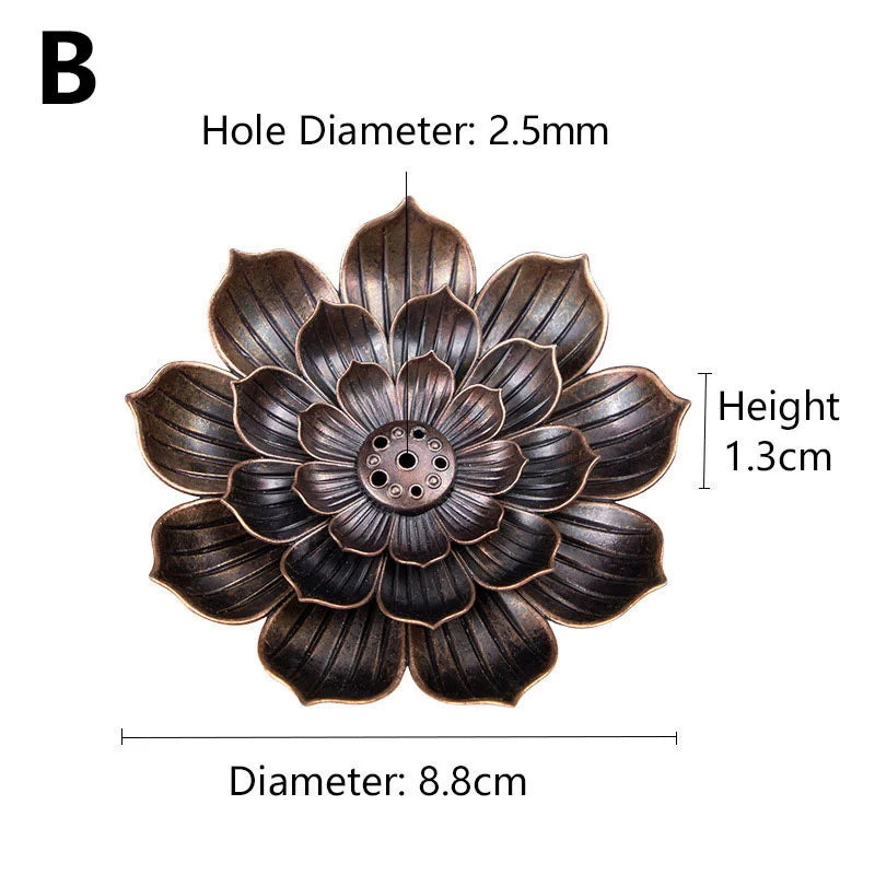 Incense Burner Coil Holder Plate Burner Lotus Rack Ash Catcher Plate Incense Sticks Holder For Soothe The Nerves Desktop Decor