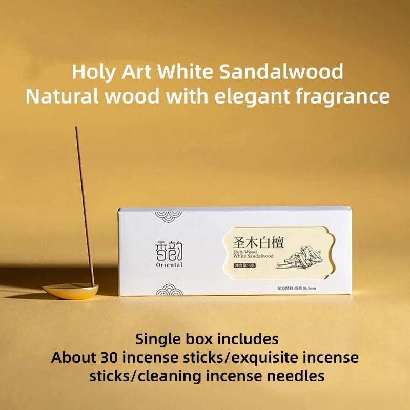 Customized incense aroma with Peruvian sandalwood and agarwood for long-lasting indoor fragrance, floral and fruity aroma.