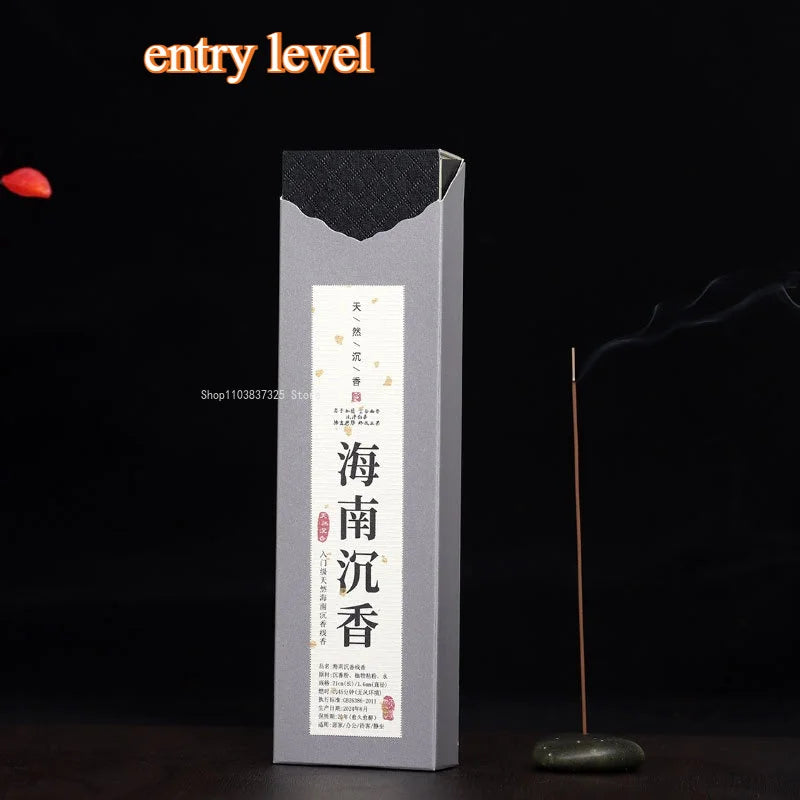 80G-boxed Advanced Natural Agarwood Incense Stick Household Office Study Yoga Meditation Soothing Purification Aromatherapy