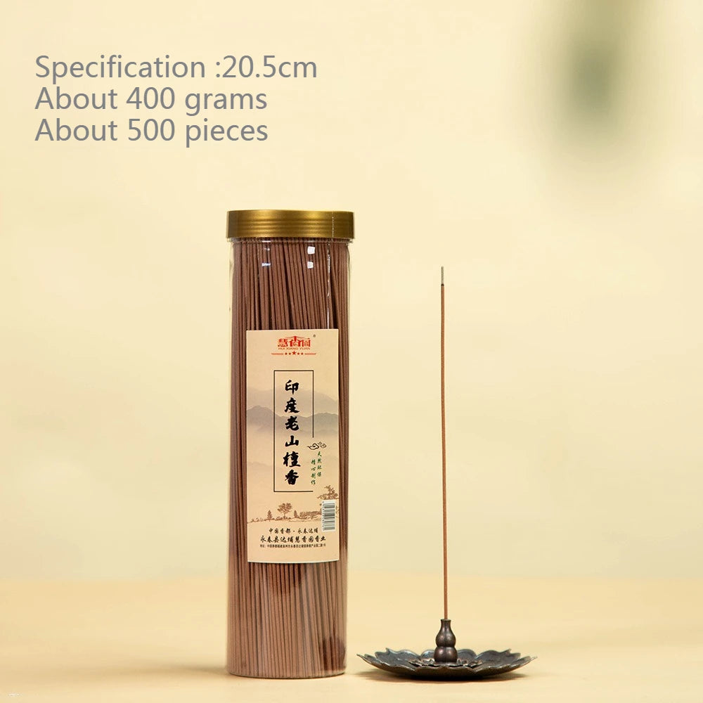 20.5cm Natural Incense Sticks Indonesian Agarwood Old Mountain Sandalwood Indoor Purify The Air and Calm The Mind Joss Stick