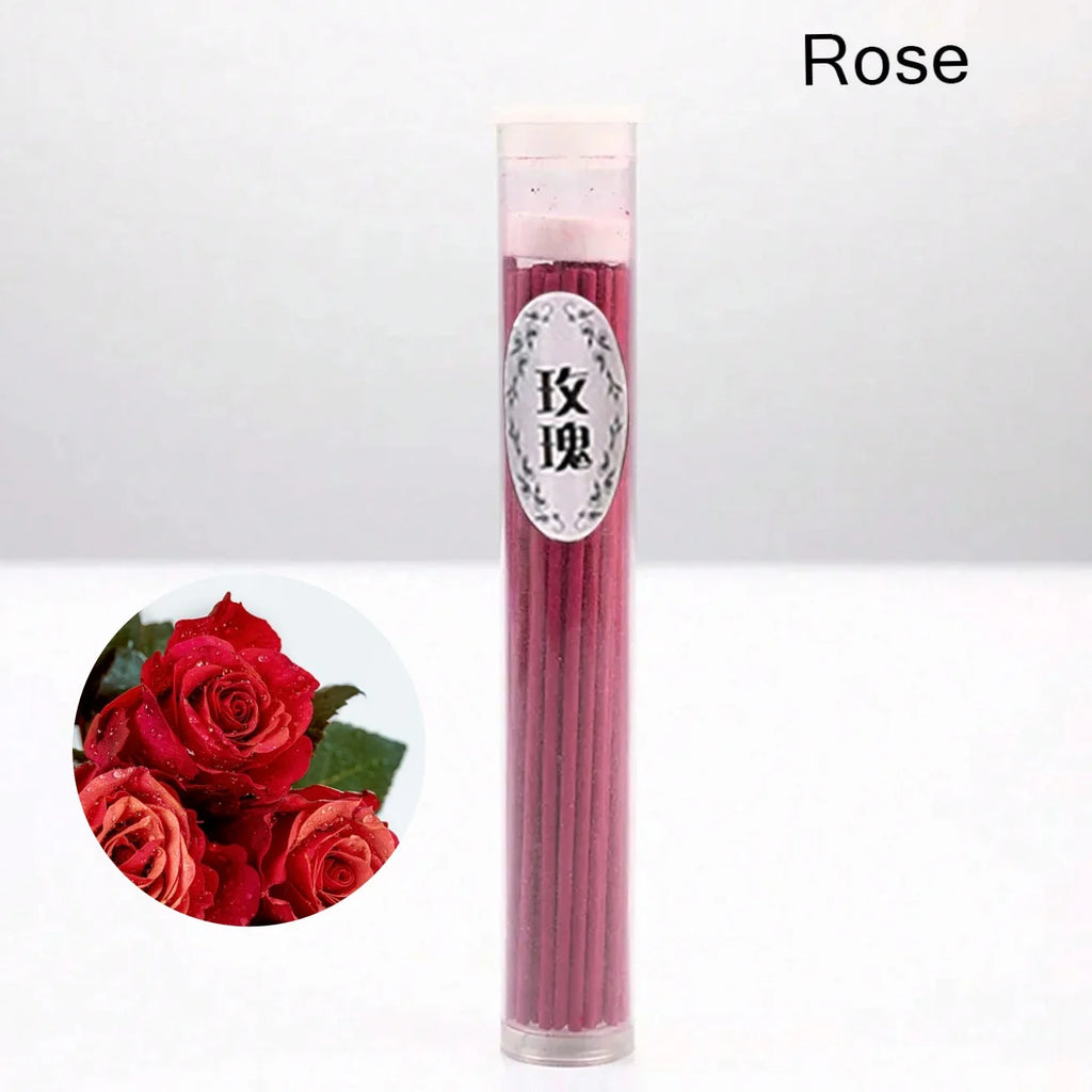 50Pcs/box Natural Incense Sticks Jasmine Lavender Scented Handmade Aromatherapy Sticks Yoga Meditation Air Purification Incenses