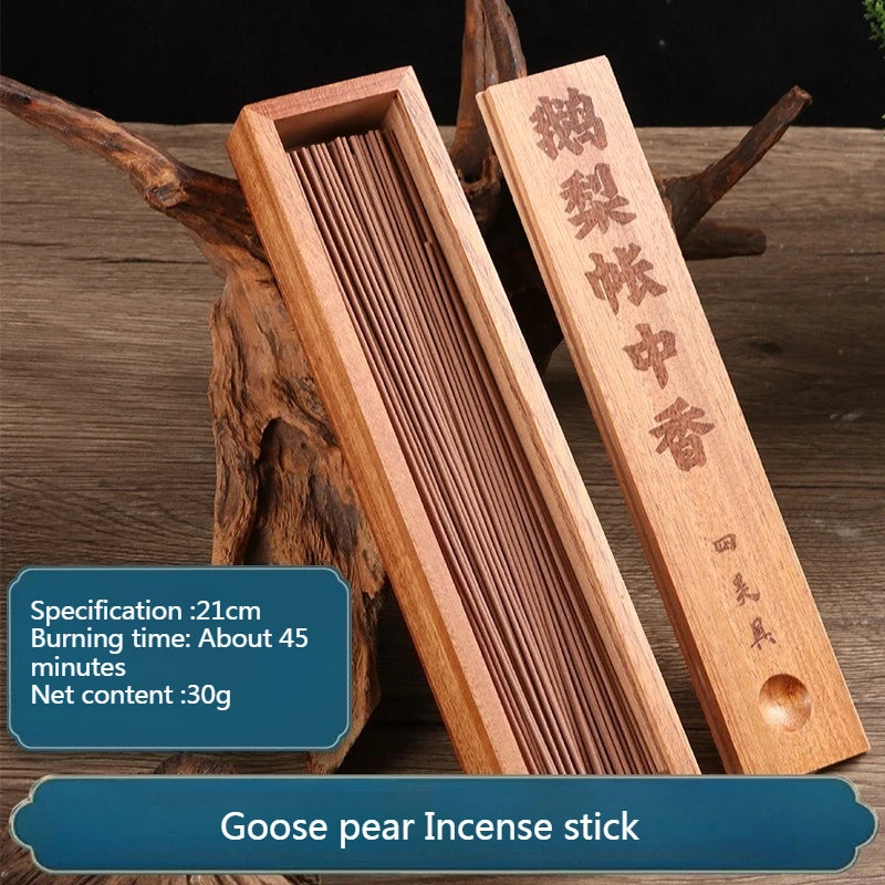 21cm Natural Incense Stick Wooden Box/Old Mountain Sandalwood Ambergris Nha Trang Agarwood Indoor Air Purification Joss Stick