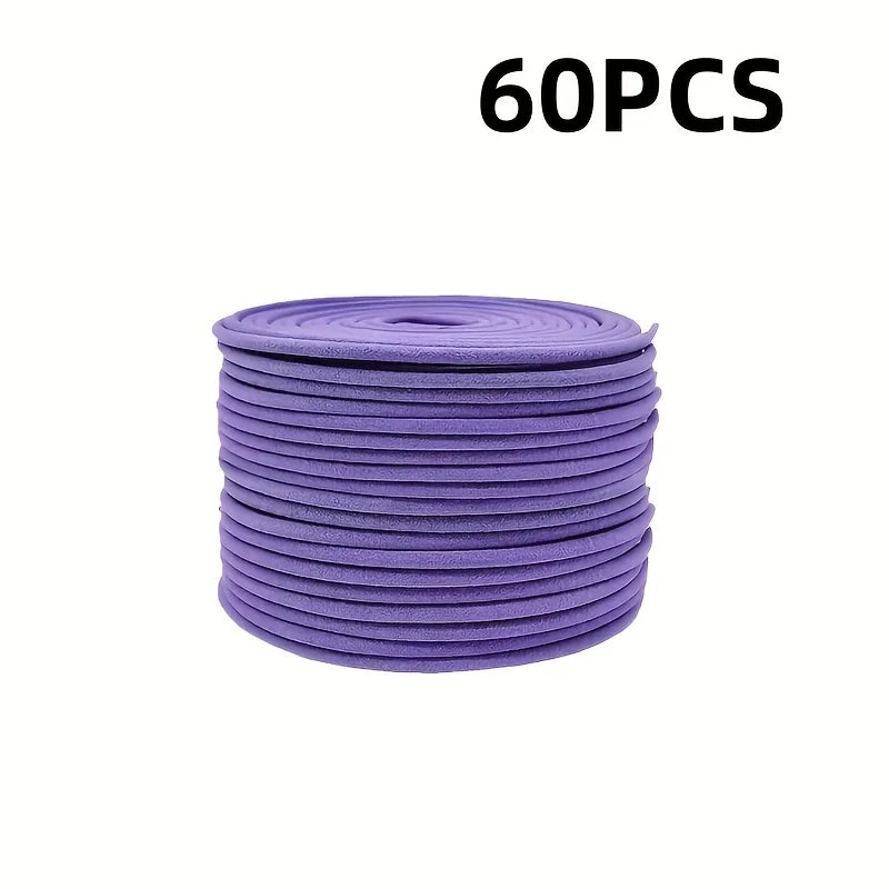 Lavender Aromatherapy Rolls - 20/60/80 Natural Spirals |   Long-Term Burning (4 Hours) |   Perfect for Patios, Balconies, Swimming Pools, Camping, and Gardens. |   The Perfect Summer Gift and Home Decor, Outdoor Fragrance Rolls.