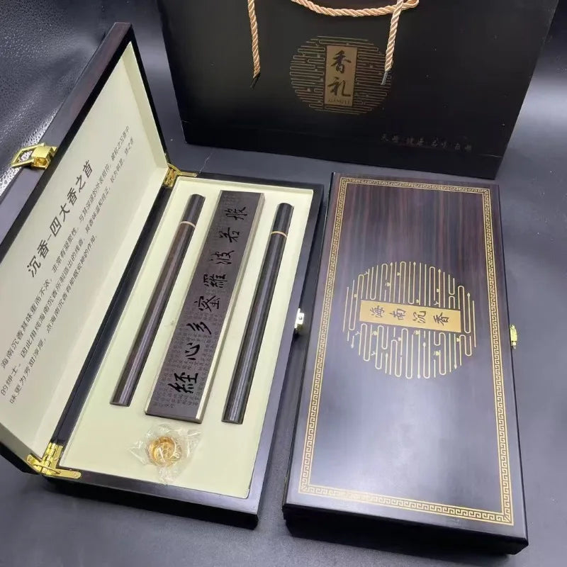 Chinan agarwood incense ebony 10g incense gift box, set gift box indoor household