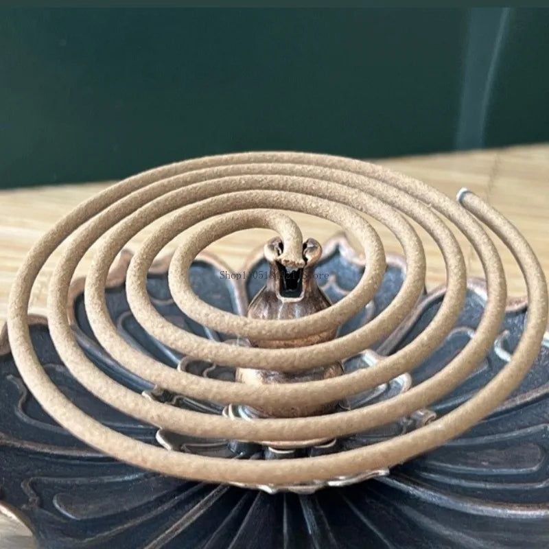 2/4 Hours Qinan Coil Incense Natural Agarwood Household Indoor Aromatherapy Yoga Meditation Soothing Spirit Lasting Fragrance