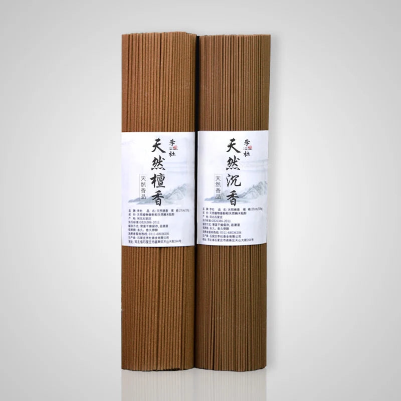 27cm Natural Incense Sticks Agarwood and Sandalwood Guanyin God of Wealth Temple Worship Buddha Offering Blessings Joss Stick