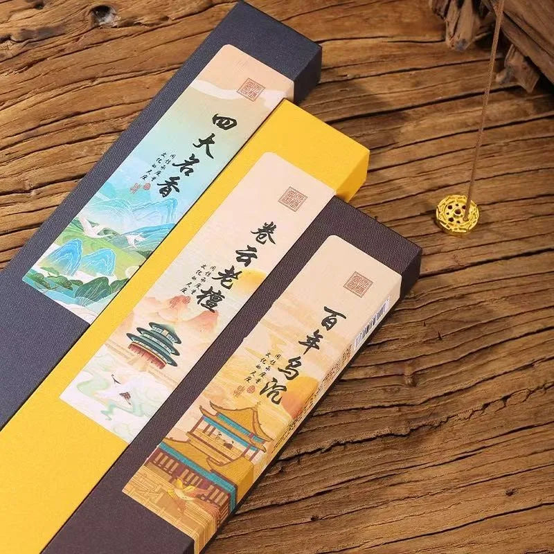 Hot Trending Wuchen Incense Sticks, Natural Agarwood Incense, Deep Woody Scent for Home Meditation Yoga