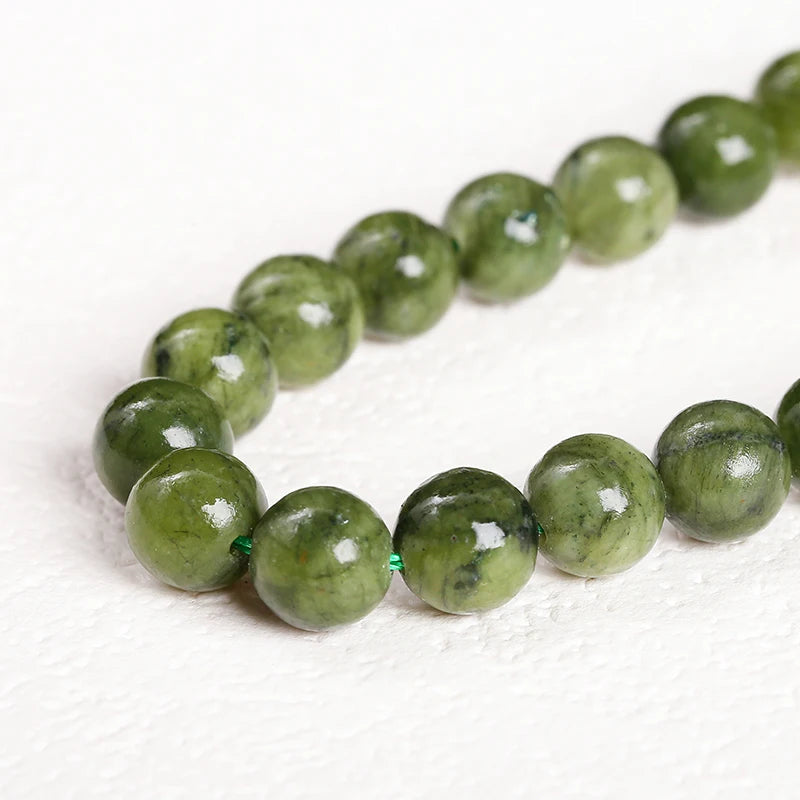 4 6 8 10mm Natural Stone Dark Color Southern Jade Beads Round Loose Spacer Jasper For Jewelry Making Diy Necklace Bracelet