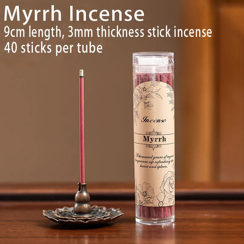 40Pcs Short Incense Sticks with Various Scents Such as Apple, Cinnamon, Rosemary, Etc., Available in 9cm Wooden Incense Sticks, Suitable for Home Use, Long-Lasting Strong Fragrance for Indoor Aromatherapy