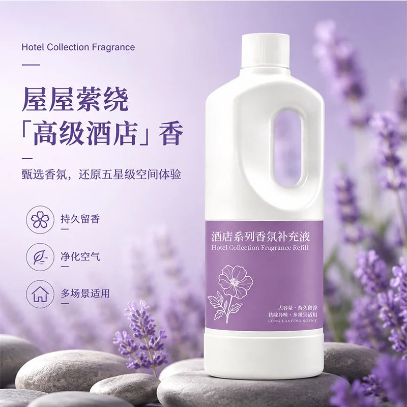 1000ml Large Capacity Hotel Fragrance Oil Refill, Long Lasting Home Aroma Liquid, Air Freshener for Toilet & Bathroom