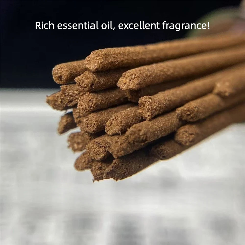 15 Stars Red Soil Kyara Handmade Incense, Natural Hainan Agarwood Sticks, Long Lasting Aroma for Home Use, Oud Incense Sticks