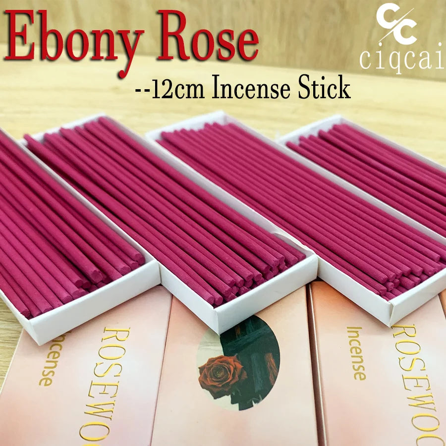 High-Quality Chinese Agarwood Incense with Rose Scent, 12cm Long Natural Incense Sticks, 35 Sticks/Box, Made from Agarwood and Rose Powder, Strong and Long-Lasting Fragrance, Refreshing and Invigorating, Purifies the Air, Suitable for Home, Office, Hotel,