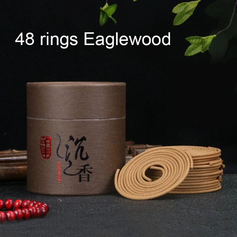 48/50/120 Pcs/Box Natural Incense Coils 3-4 Hours Sandalwood Lavender Mild Fragrance Coil Incenses Scents for Home