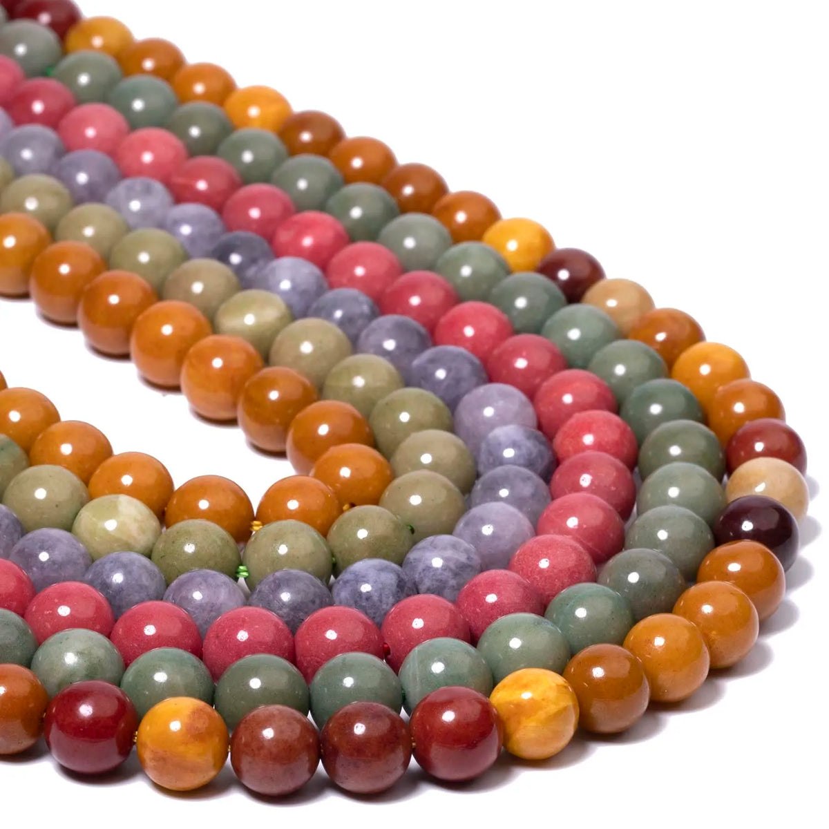 6/8/10mm Mocha Stone Beads Round DIY Jewelry Making