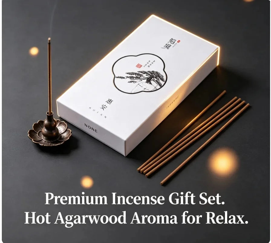 Hot Selling 2x20g Incense Gift Set HuiAn and Love Series Natural Agarwood Stick Incense.  incense cones palo santo jasmine
