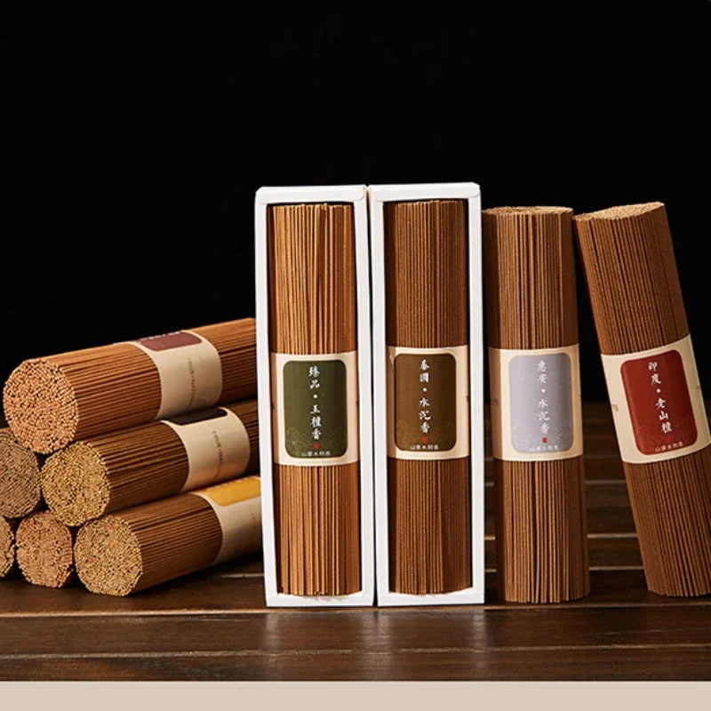 200g Incense Stick Indoor Agarwood Household Incense Natural Mugwort Mosquito Repellent Lavender Osmanthus Gardenia Aromatherapy