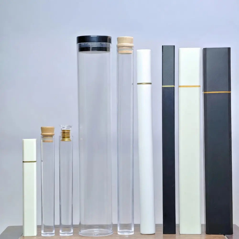 Elegant Acrylic Incense Stick Holder Tube Airtight Fragrance Storage Organizer For Agarwood Zen Style Home Decor Box
