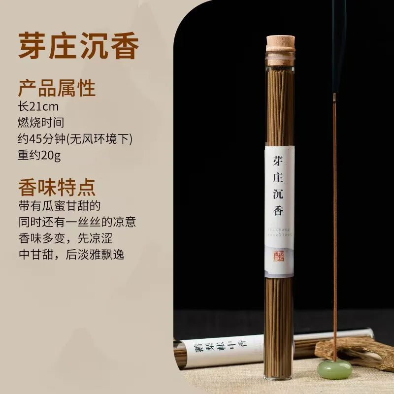 20 Gram  Nha Trang Agarwood Incense Stickers ,Glass Bottle Package , Long-lasting Fragrance, Calming and Soothing