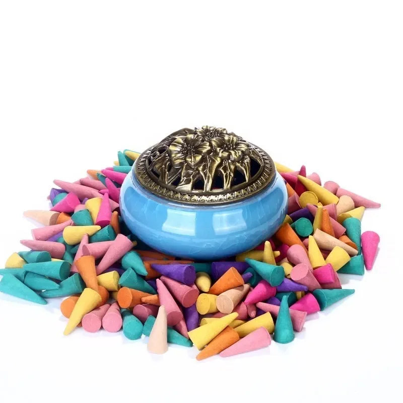 F Natural Sandalwood Incense Cones 50g Bulk