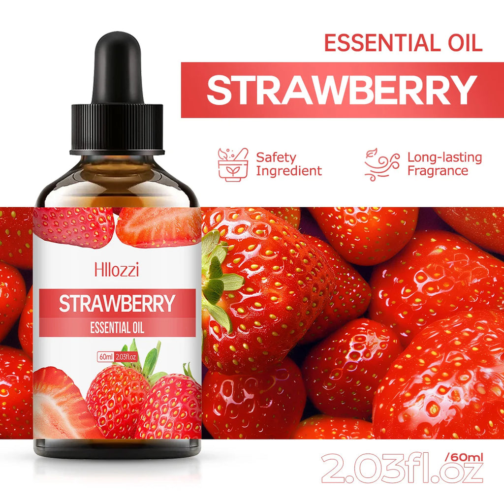 100ml/60ml/30ml Strawberry Essential Oil Fruit Essential Oil Aromatherapy Aromatherapy Essential Oil Humidifier Diffuser