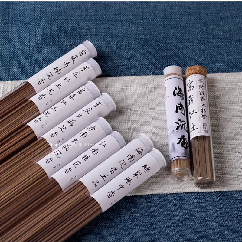 10g Ten Flavor Line Incense Hainan Nha Zhuang Pure Natural Aloes Log Old Material Home Office Incense Help Sleep Relieve Stress