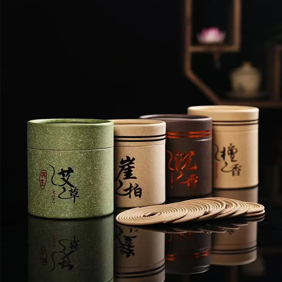64pcs High-Quality Spiral Incense, Sandalwood, Mugwort, Etc. Suitable for Indoor Rooms, Outdoor Activities, Eliminating Odors