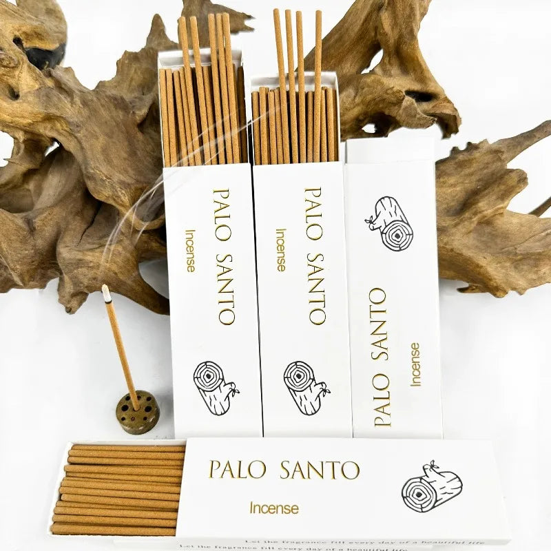 30 Sticks/box Natural Palo Santo Incense White Sage Cedar Coffee Incense Stick Home Aromatherapy Yoga Meditation Room Fragrance