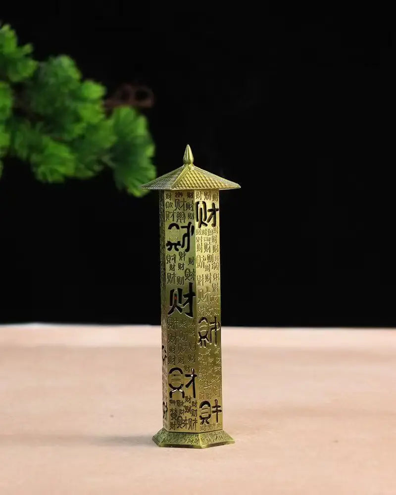 Baifu Vertical Short Incense Burner Hollow Aromatherapy Burner Home Indoor Tea Ceremony Decoration Incense Stand