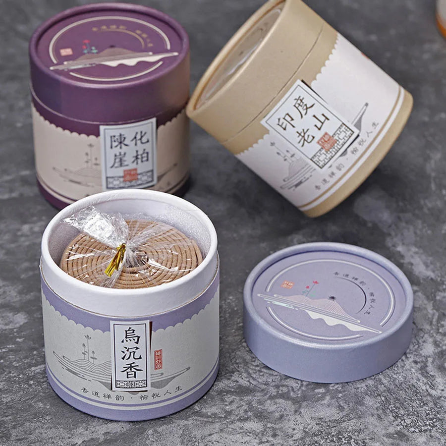 1 box of 48 plates of Laoshan Sandalwood, Hainan Agarwood Plate, fragrant incense, various flavors, give gifts to friends