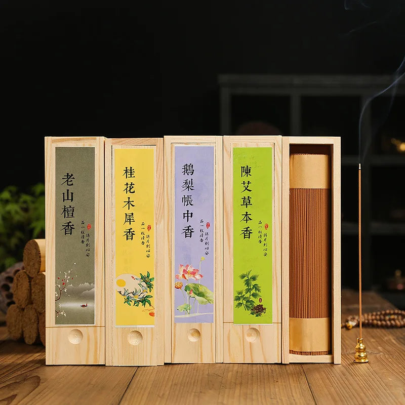 Incense Sandalwood Goose Pear Tent Incense Osmanthus Incense Laosan Sandalwood Agarwood Indoor Aromatherapy 200g/box