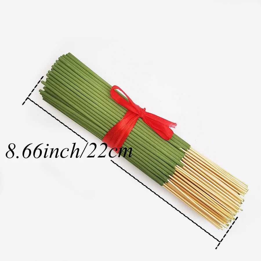 Handmade Bamboo Sticks, Fragrant Roses, Sage, Lemongrass, and Other Flavors for Long-Lasting Home Decoration
