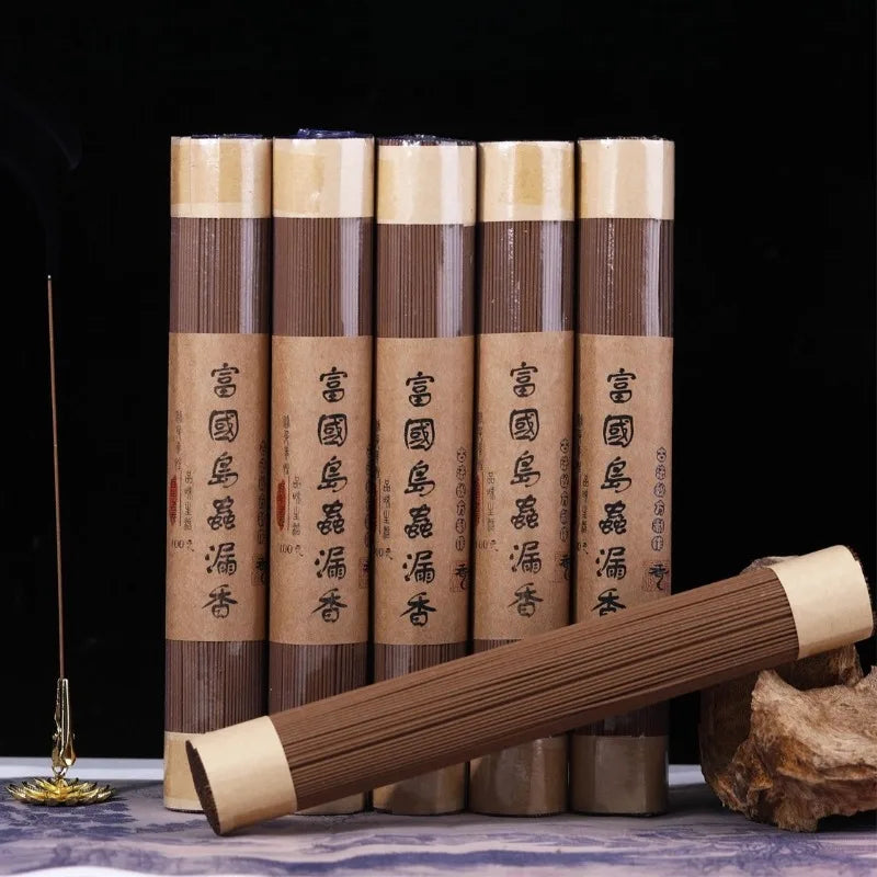 100g/bundle Vietnamese Old Agarwood Natural Incense Stick Home Indoor Offering Worship Buddha Aromatherapy Lasting Fragrance