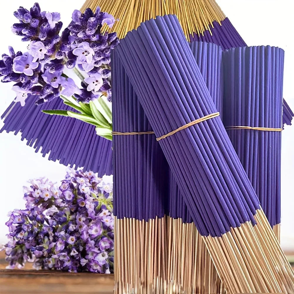 Lavender Scented Stick Set, Available in Packs of 20/50/100/200/400, Length 8.66inch , Home and Office Air Freshener, Relaxing Aromatherapy Gift for Christmas and Holidays