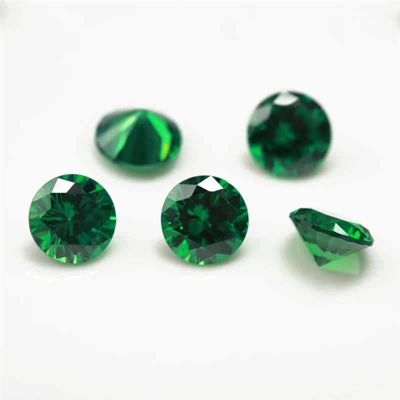 100pcs 1mm 2mm 3mm (1.0~3.0mm) AAAAA Round Cubic Zirconia Stone Loose White Golden Yellow Voilet Olive Green Black Pink
