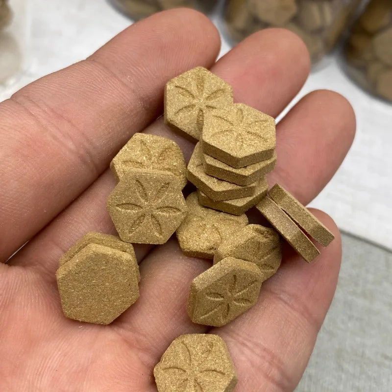 Pure Natural Agarwood Tablet Agarwood Powder Pressed Tablet Car/Bedroom Fragrance Fresh Air/long-lasting Fragrance/sleep Aid