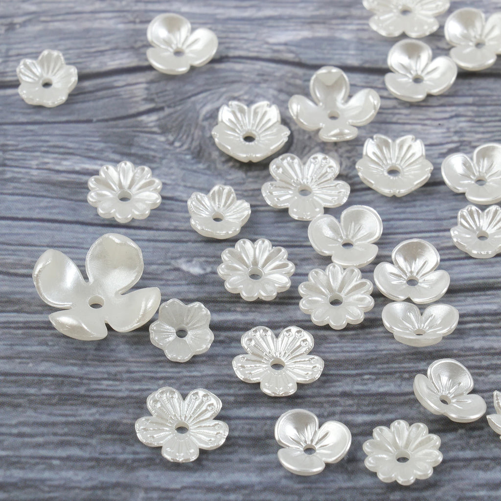 50pcs 100pcs Flower Caps Loose Beads for DIY Jewelry Making