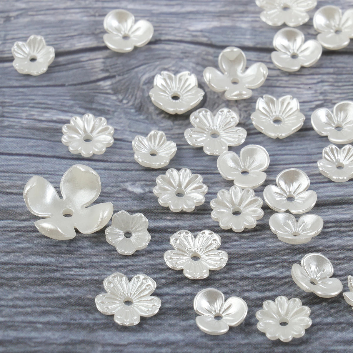 50pcs 100pcs Flower Caps Loose Beads for DIY Jewelry Making