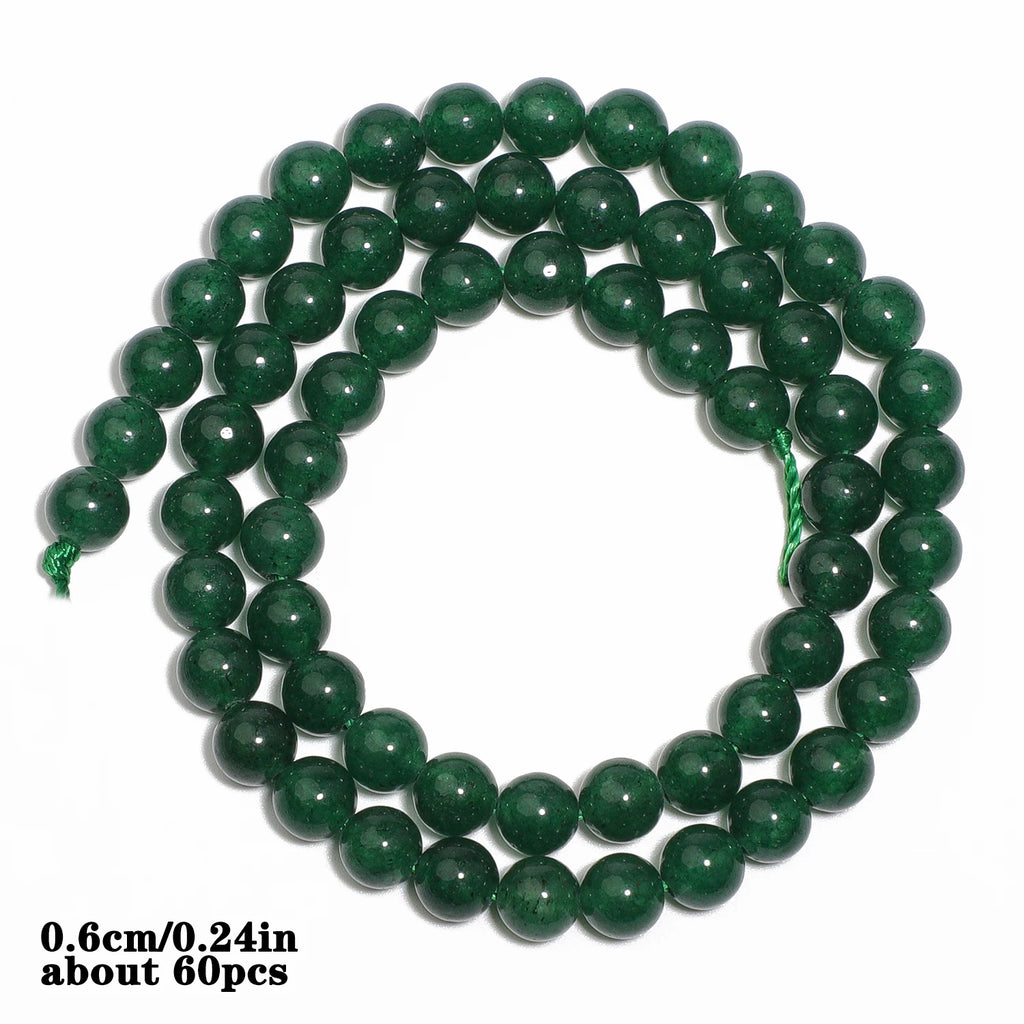 Green Chalcedony Beads for DIY Jewelry Making