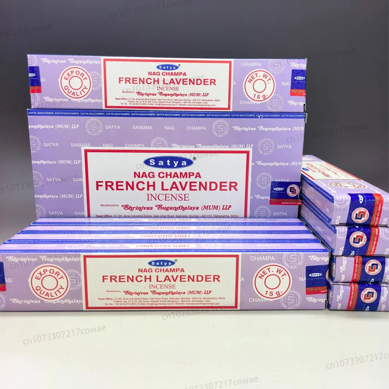 12Boxes Incense Complete Boxes Satya Nag Champa Original, California White Sag Sandal Wood NagChampa Money Lavender Natural